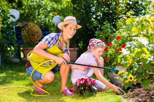 Stylish hardscaping features installed by Gardening Services